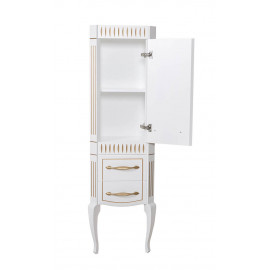 Пенал Роял 50 см белый цвет (R) патина золото