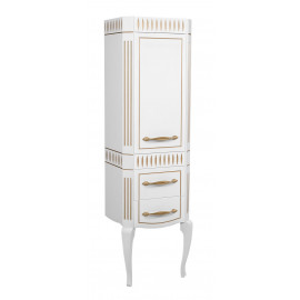 Пенал Роял 50 см белый цвет (R) патина золото