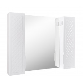 Зеркало Родорс 100 см с пеналами (без подсветки)