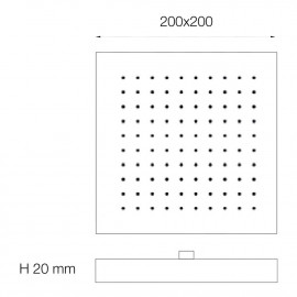 Лейка для верхнего душа Bianchi SOFQUA180000CRM