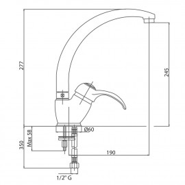 Смеситель для кухни Bianchi Class LVMCLS2001ACRM
