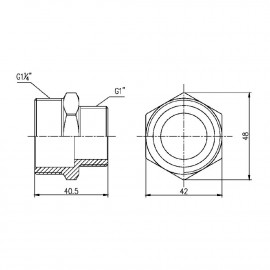 Ниппель редукционный SD Forte 1
