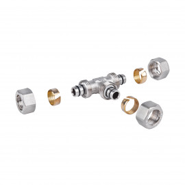 Тройник обжимной SD Plus 16 SD158W161616