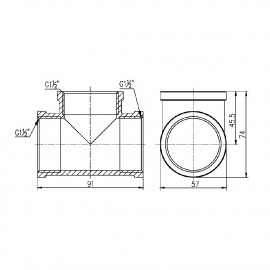 Тройник SD Forte 1