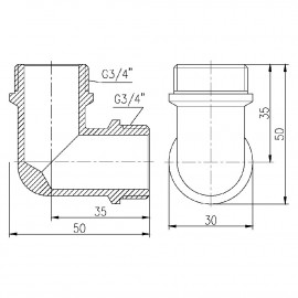 Уголок SD Forte 3/4