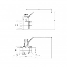 Кран шаровой SD Plus 2
