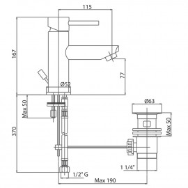 Смеситель для раковины Bianchi Style LVBSTY2002IACRM