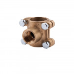 Врезка латунная 1