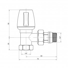 Кран радиаторный Icma 1/2