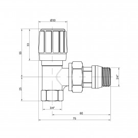 Кран радиаторный Icma 3/4