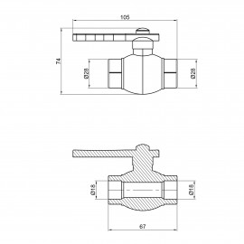 Кран шаровой PPR Alfa Plast 20