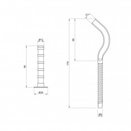 Крепеж SD Plus на алюминиевый радиатор 9х170 мм SD109170R
