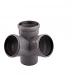 Крестовина PPR канализационная Ostendorf HT 110, 67°, двухплоскостная