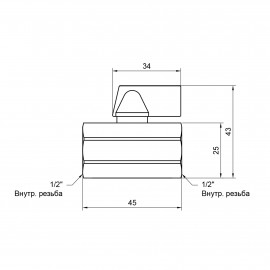Кран шаровой SD Plus 