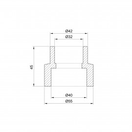 Муфта PPR Alfa Plast 40х32