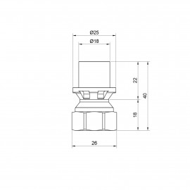 Переходник пресс Icma 16х1/2