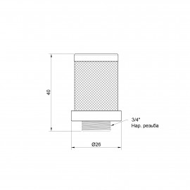 Сетка обратного клапана SD Plus 3/4