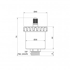 Воздухоотводчик автоматический Icma 3/8