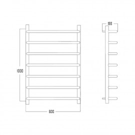 Полотенцесушитель водяной Лесенка D 38/20х1/2