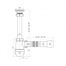 Сифон для раковины ANI Plast С1015