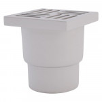 Трап ANI Plast TA1210 вертикальный с пластиковой решеткой 150х150