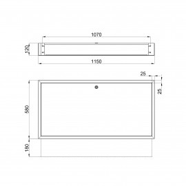Коллекторный шкаф Icma (UA) 1150х580х120 внутренний №6