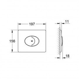 Панель смыва для унитаза Grohe Skate Air 38506000