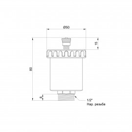 Воздухоотводчик автоматический Icma 1/2