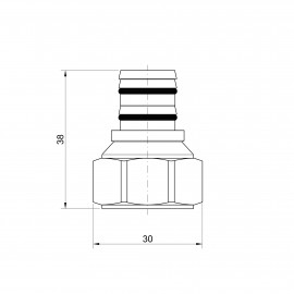 Наконечник Icma 20 мм 24х1,5 №100
