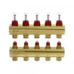 Коллектор с расходомерами Danfoss FHF на 5 выходов (088U0525)