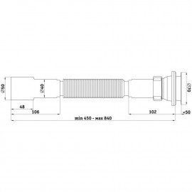 Гофросифон универсальный ANI Plast G106