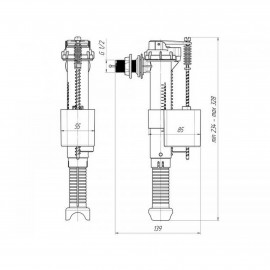 Наполнительный механизм для унитаза ANI Plast FV5010 (WC5010)
