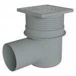 Трап ANI Plast TA1612 горизонтальный с нержавеющей решеткой 150x150