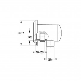 Подключение для шланга Grohe Relexa 28673000