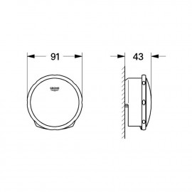 Слив-перелив для ванны Grohe Talentofill 19952000