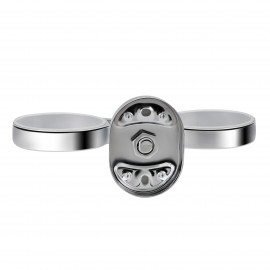 Стакан двойной Lidz (CRG) 114.04.02 с держателем зубных щеток