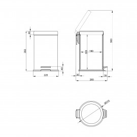 Ведро для мусора Lidz (CRM) 121.01.08 8 л