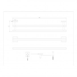 Полотенцедержатель GF (CRM)S-2709