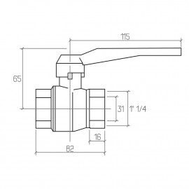Кран шаровой Rastelli Nova Plus 1