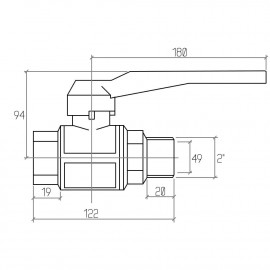 Кран шаровой Rastelli Goal 2