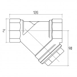 Фильтр косой Rastelli 2