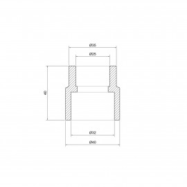 Муфта PPR Thermo Alliance 32х25