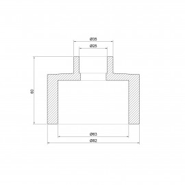 Муфта PPR Thermo Alliance 63х25