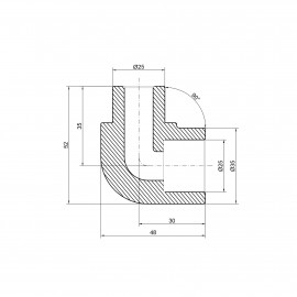 Уголок PPR Thermo Alliance 25, 90°