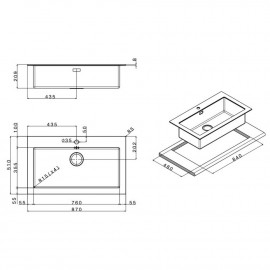 Кухонная мойка Apell Pura PUG861IBC Brushed