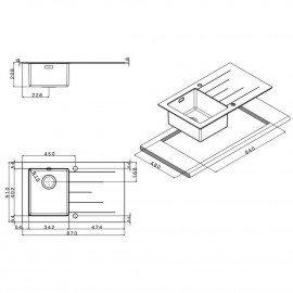 Кухонная мойка Apell Pura PU861ILBC Brushed