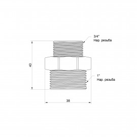 Ниппель Icma 3/4