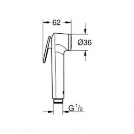 Лейка для гигиенического душа Grohe Tempesta-F Trigger Spray 30 2751200