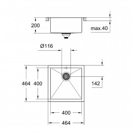 Кухонная мойка Grohe Sink K700 31578SD0