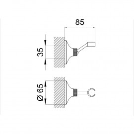 Кронштейн для ручного душа Qtap Liberty ANT 111